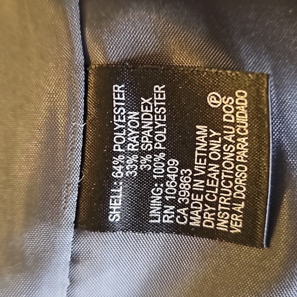 Tahari Blazer Bow Button Gray Size 12 - Picture 6 of 7